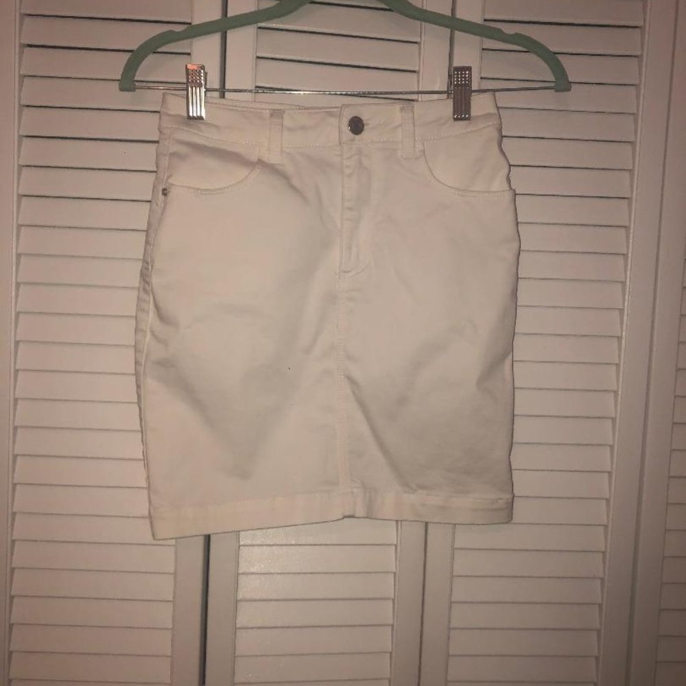Misguided White Pencil Skirt